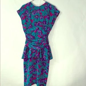 Vintage 80’s Floral cocktail dress